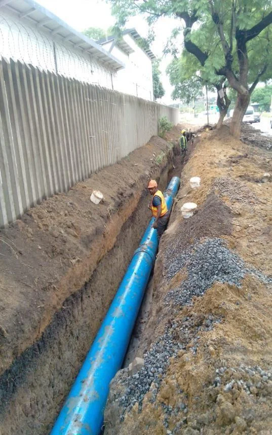 City Water Supply Pipeline Connection